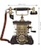 Antique Vintage Landline Phone &ndash; Classic European-Style Retro Corded Telephone &ndash; Metal Old-Fashioned Desk Phone for Home, Office, Caf&eacute;, or Boutique D&eacute;cor