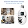 Wireless Smart Camera 360 Degree WIFI Dual Lens Light Bulb Security Camera with Motion Detection and Two Way Audio System Surveillance Camera