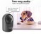 Compact Full HD Pan and Tilt Wi-Fi Camera, Auto Motion Tracking Works With Google Assistant And Alexa, Surveillance Camera, Mini CC Camera Black