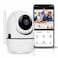 Indoor WiFi Home Security Camera 1080P Baby Monitor with Cloud Storage, Night Vision 2 Way Audio Motion Sound Detection Automatic tracking White