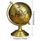 Vintage Metal World Globe &ndash; Decorative Golden Desk Globe with Fine Polish, Elegant Antique Look for Office, Home, Study, or Library &ndash; Classic World Map Globe for Decoration and Gift
