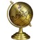 Vintage Metal World Globe &ndash; Decorative Golden Desk Globe with Fine Polish, Elegant Antique Look for Office, Home, Study, or Library &ndash; Classic World Map Globe for Decoration and Gift