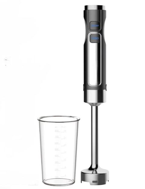 Homotronics Hand Blender 1200W Heavy Duty Adjustable Speed, Titanium Blade, LED Light, 800ml Measuring Cup – Powerful Stick Blender for Smoothies, Soups