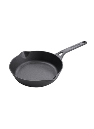Cast Iron Fry Pan 24 cm   Cast Iron Skillet   Induction Frying Pan   Iron Fry Pan   Pre-Seasoned Cast Iron Cookware PR48898