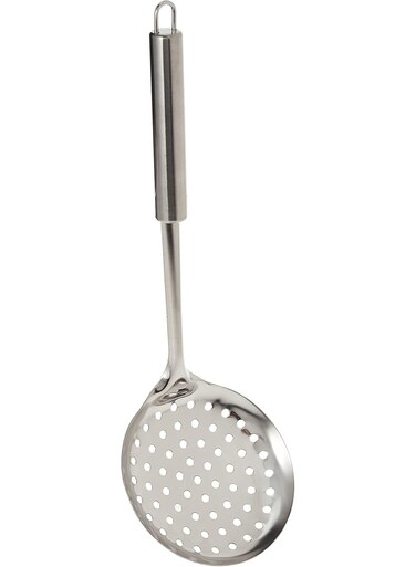 Stainless Steel Skimmer / Slotted Spoon / Strainer Ladle &acirc;&euro;&ldquo; Multi-Purpose Kitchen Strainer Spoon &acirc;&euro;&ldquo; Heat-Resistant Slotted Turner for Frying, Boiling, Straining &acirc;&euro;&ldquo; Dishwasher Safe Cooking Utensil