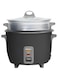 DOMEA 1L Electric Rice Cooker &amp; Food Steamer, 400W Fast Cooking with Removable Nonstick Pot, Extendable Steamer Tray, Cook Rice, Vegetables, Soups, Stews, Porridge, Auto Keep-Warm Function