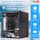 40L Glass Door Absorption Minibar, Zero Noise Room Beverage Cooler, Made in T&uuml;rkiye, RMB-40A (All Black Edition)