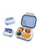 840ML Bento Box, Plastic Lunch Box for Kids with Spoon &amp; Fork - Microwave Safe, Detachable Design, Children's Meal Container - Blue