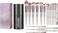 Young Glam Essentials Makeup Brush Set 18 Pcs with Blending Eyeshadow Brushes, Powder Brushes, Angled Brushes with Black Travel Case