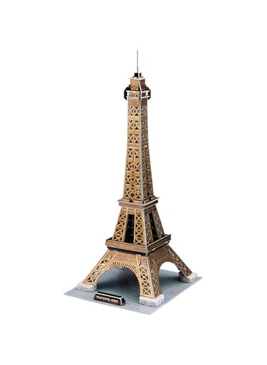 Cubicfun Eiffel Tower 3D Puzzles Paris Architecture Model Building Kits Decor For Adults And Kids, Romantic Souvenirs Gift For Women 39 Pieces, Cubic Fun, C044H
