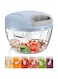 U/D Onion Chopper Manual Onion Cutter with Pulley Small Onion Chopper Mini Multi Chopper Kitchen Universal Chopper for Vegetables, Fruit, Nuts, Garlic (500 ml)