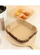 Air Fryer Paper Brown Square Liners 16x16cm, 100-Pieces