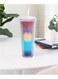 Water Cup With Straw And Lid,24oz Gradient Color Studded Coffe Mug For Travel,Office,Home