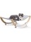 MDINC Cat Hammock - New Moon Cat Swing Chair, Kitty Hammock Bed, Cat Furniture for Your Small to Medium Size Cat or Toy Dog