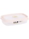 Wham Seal It Rectangular Food Box, Cream - 550 Ml - Clear/Cream