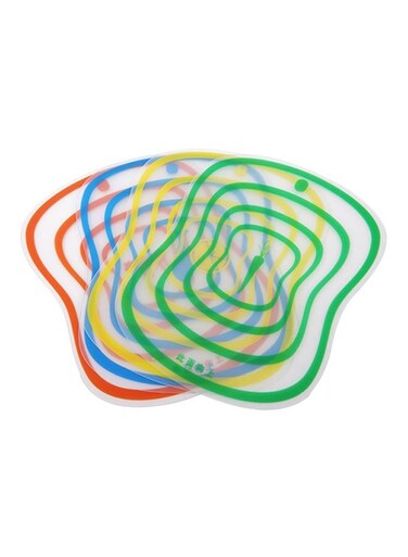 Blendable Cutting Board Set Green/Yellow/Blue/Red 41.5x31.5x0.08cm