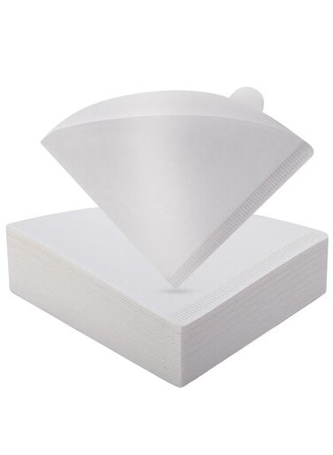 coffee filter paper cone, used for hand dropper and drip coffee machines.(White)