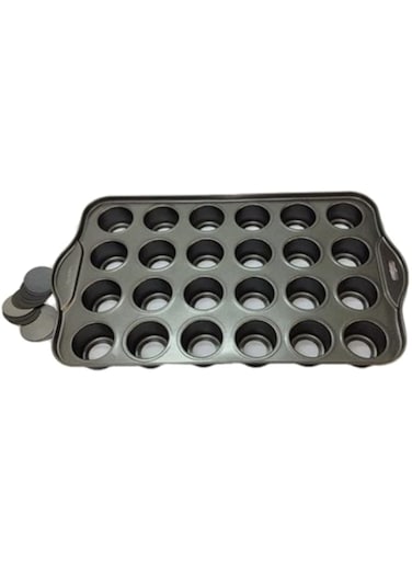 HALAMODO 24-Cup Mini-Cheesecake Pan Muffin Pan Standard