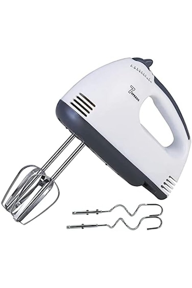 Electric Hand Mixer with 5 Speed Settings &ndash; Lightweight Egg Beater, Cream Whipper &amp; Dough M
