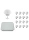 Fasteners for Fabric Duvets Quilt Cover Clips with Steel Pins Anti-Slip Fixing Set 16-Piece with Storage Box