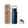 Loch 900ml (32 Oz) Monochrome Stainless Steel Bottle Petrol Blue