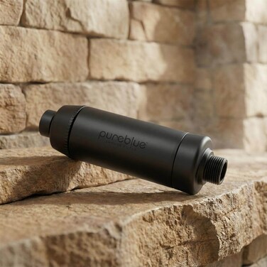 Pure Blue Shower Filter - Black