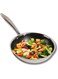 Vinod Platinum Triply Stainless Steel Pro Fry Pan/Sautepan/Stirfry/Egg Pan 24 cm  Hexa Design Sturdy Riveted Handle SAS Metal Induction &amp; Gas Stove Friendly Scratch Free Metal Spoon Friendly