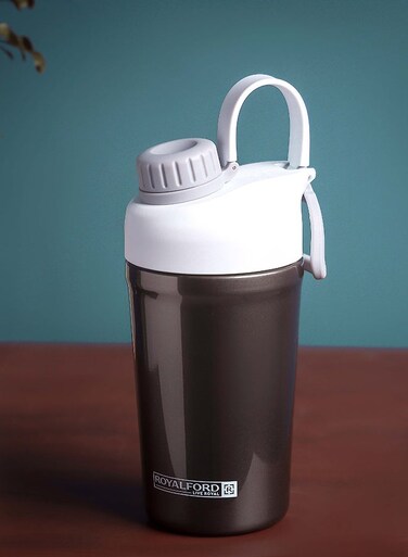 590ml Protein Shaker Bottle - RF12184, with SS Blending Ball for Lump-Free Proteins Smooth Shakes, Leak-Proof and Portable Design, Suitable for Indoor and Outdoor Use
