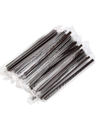 TG Plastic Drinking Straws 1000 Count BPA-Free Black Disposable Straws - (1000 Pack - Black)