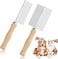 Khazna Dog Cat Comb Grooming Comb, 2 Pcs Cat Wooden Handle Grooming Comb Stainless Steel Cat Comb Metal Comb for Dogs Pet Dog Grooming Brush Pet Hair Brush