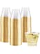 50PCS Gold Plastic Cups, 9Oz Gold Rimmed Plastic Cups, Clear Plastic Cups with Gold Trim, Elegant Disposable Drink Cups for Party, Wedding, Reception