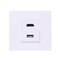 DKURVE 2Port USB HDMI Wall Face Plate Panel Outlet Socket, White