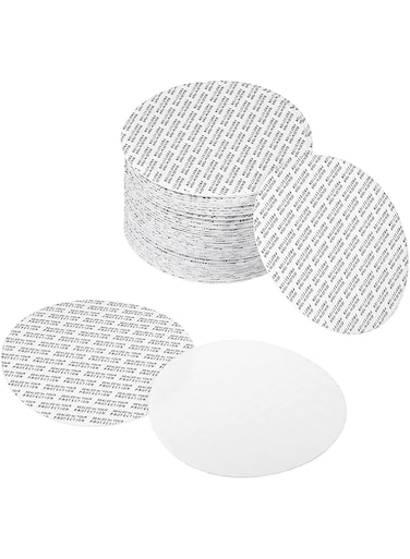 95mm/3.74" Foam Lid Liner, 50 Pack PS Foam Resistant Tamper Pressure Sensitive Seal for Bottle Cap Liners Seals