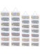 4 Pcs Sock Laundry Bag, Socks Organizer Mesh Bags for Washing Machine, Large Wash Bag Hanging for Stocking Underwear Bra Lingerie, Travel Organizer, Different Sizes for Adults &amp; Children, 28 Pockets