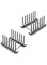 WinCheer 2 Pack Dish Rack Dishes Drainboard Drying Drainer Storage Holder Stand Plastic Kitchen Cabinet Organizer for Dish Plate Bowl Cup Pot Lid Book, Grey