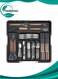 Silverware Organizer - Expandable Large Kitchen Drawer Organizer Utensil Organizer with Removable Knife Blocks, 22"x 19"Cutlery Tray Drawer Dividers for Kitchen Flatware(6-9 Slots) (Black)