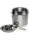 Chef Inox Stainless Steel Double Wall Elegent Design Ice Bucket With Tong - 1.5 Litre, Silver
