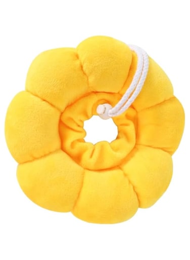 Elizabeth Collar, Rabbit Protection Cone Ultra Small and Soft for Rabbit Totoro Guinea Pig Kitten Recovery Collar Kitten Collar (Yellow, XS)