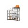 Sturdy multi-layer shoe cabinet for bedroom or rental. Space-saving storage shelf for any home!