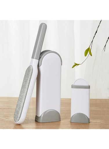 Cat &amp; Dog Pet Hair Remover Brush, Convenient Lint Brushes with Self-Cleaning Base,Double-Sided Hair Remover for Clothes, Coats，Furniture, Couch, Carpet, Car Seat, and Other Fabric Surfaces, Reusable