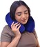 Travel Neck Pillow &acirc;&euro;&ldquo; Lightweight Neck Support for Flight, Car &amp; Train &acirc;&euro;&ldquo; Premium Velvet Cover, Blue &acirc;&euro;&ldquo; Comfortable Sleep for Men &amp; Women