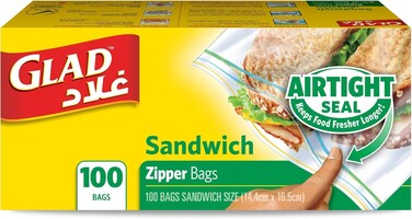 Zipper Sandwich Bags - 100 Count