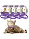 Azonee Calming Collar for Cats, Pheromone Collar for Cats Efficient Cat Anxiety Relief up to 60 Days, Cat Calming Treats, Cat Make Comfortable Relaxed (purple-4 Pack)