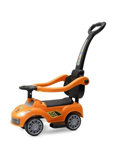 Baybee Kids Ride on Car, Push Car for Toddlers with Music, Light, Safety Bar &amp; Push Handle   Baby Ride On Car Toy for Toddlers   Baby Car for Boys Girls to Drive 6 to 24 Months (Orange)