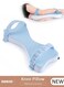 Knee Pillow for Side Sleepers, Memory Foam Leg Pillow for Sleeping, Hip &amp; Leg Elevation for Pregnancy and Relief Lower Back Pain, Foldable Pillow with Removable and Washable Cover, Leg Positioner Pillows for Sciatica Relief, Back, Leg, Hip, Pregnancy and Joint Pain