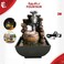 Modern Tabletop Water Fountain with LED Light, Quiet Pump, Decorative Indoor Zen Fountain