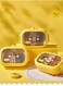 Lunch Box Kids, Bento Box Adult Lunch Box, Lunch Containers for Adults/Kids/Toddler,304 Stainless Steel-2 Compartment Microwave &amp; Dishwasher &amp; Freezer Safe - Yellow