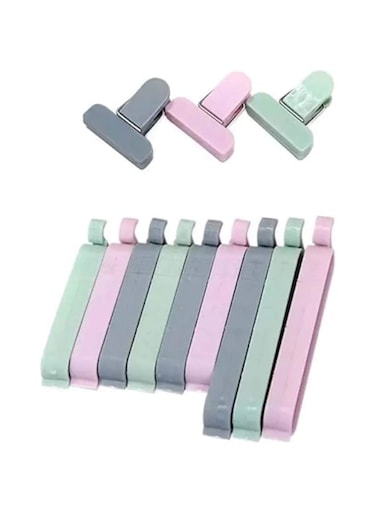Sealing Clips, Food Sealing Clips Plastic Bag Sealing Clip Clamp Sealer for Kitchen, Snack Bag Clips, Crisp Packet Clip, Fresh Food Storage Clips Sealer, Colorful, 12 Pcs