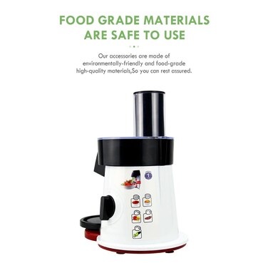5-in-1 Electric Salad Maker, 200W, Multifunctional Food Processor with 5 Blades, 31cm Height