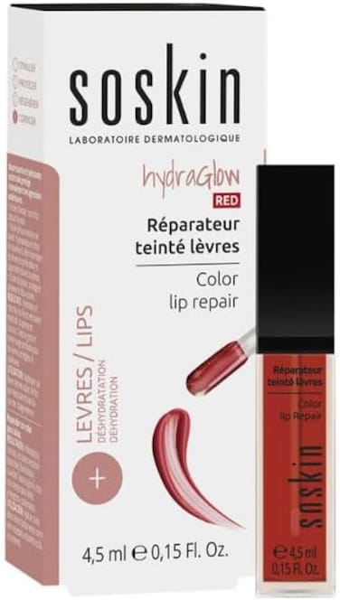 Soskin Hydraglow Color Lip Repair, 4.5ml, To Moisturizes &amp; Protects Against External Aggressions, Nourish Lips To Add Radiance &amp; Suppleness